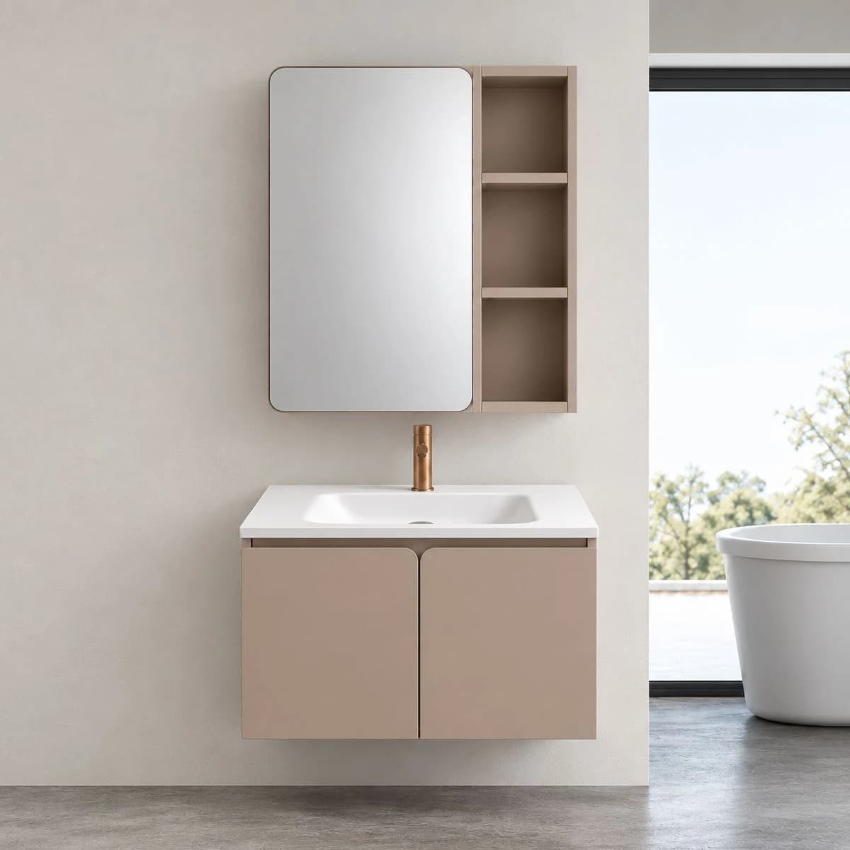 Bespoke aluminium vanity