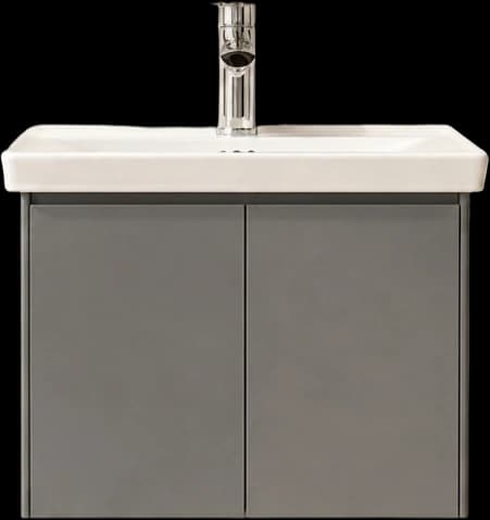 Y-40 Gun Metal aluminium cabinet with ceramic basin